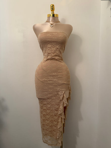 Tube lace dress 6211