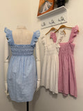 Eyelet woven mini dress 5984