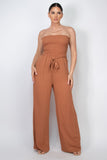 Smocked Ruffle Jumpsuit